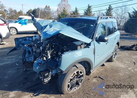 2023 Ford Bronco Sport Outer Banks z USA, uszkodzony, nr VIN 3FMCR9C62PRD64112